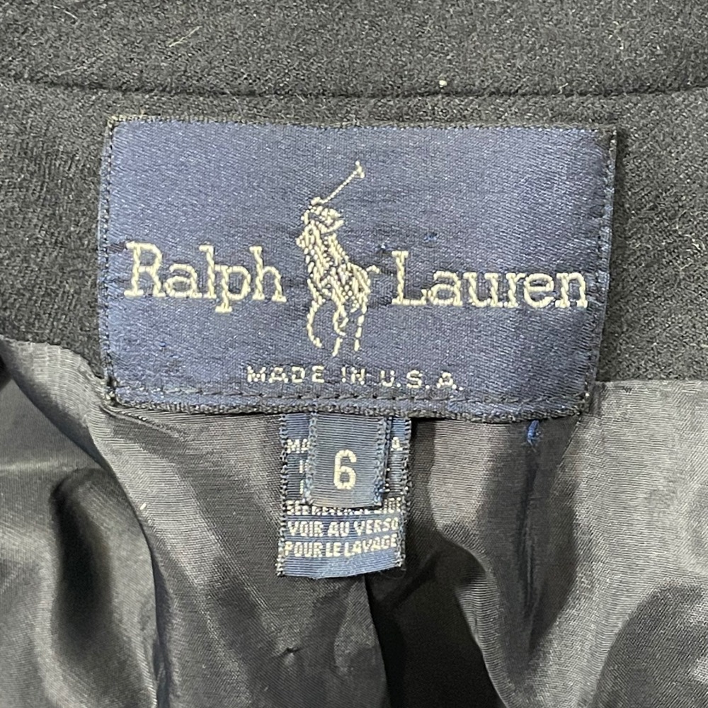 Vintage Ralph Lauren‎ Crest Blazer Equestrian Prep School 90s Wool Jacket Size 6 - Picture 3 of 14